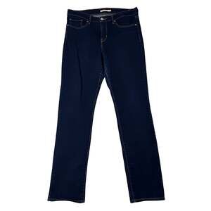 Levi's 314 Shaping Straight Dark Wash Jeans Mid Rise Stretch Classic Denim 31x32